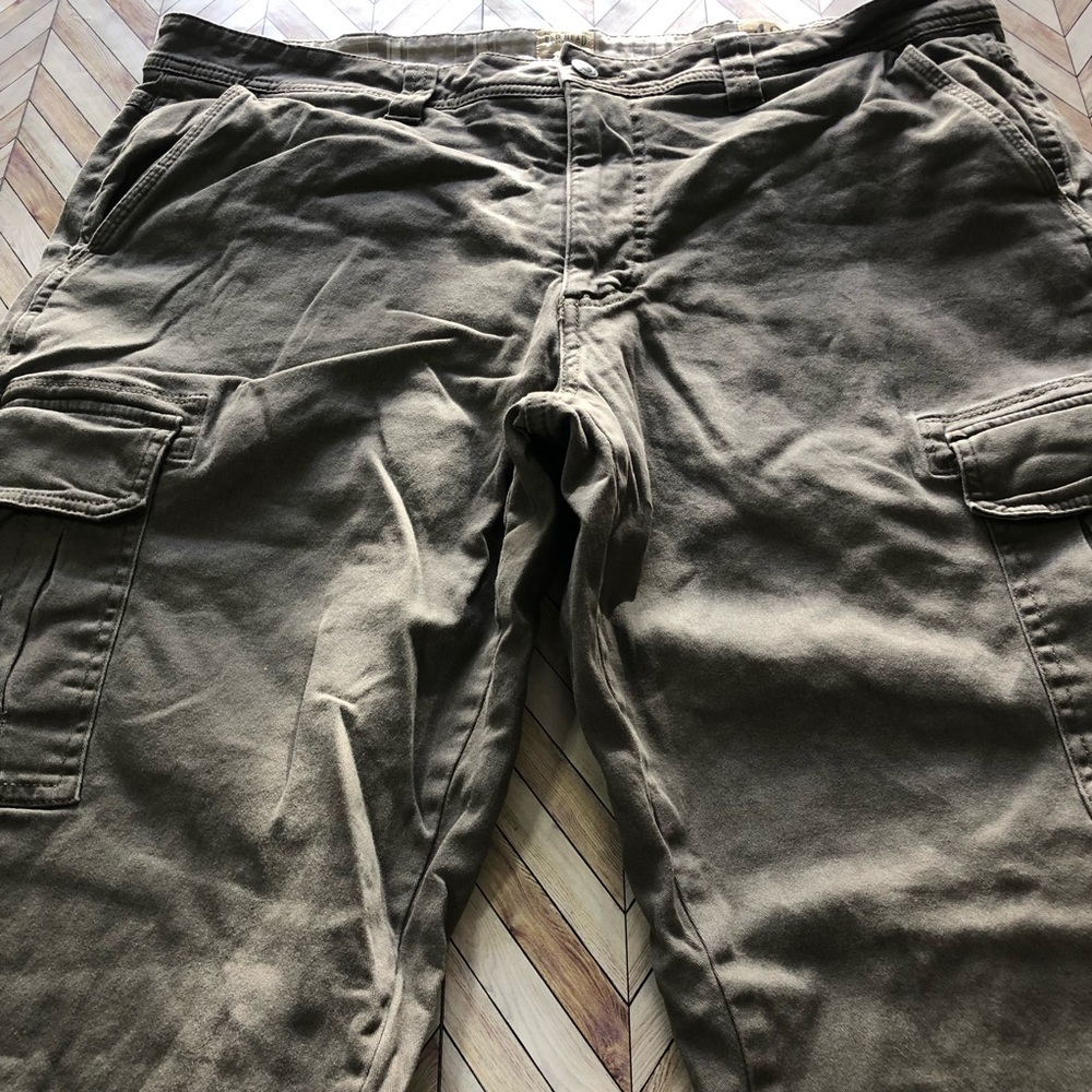 Red Head Brand Co. Flannel Lined Cargo Pants Men’s Size Tan 40/32 - Picture 2 of 6